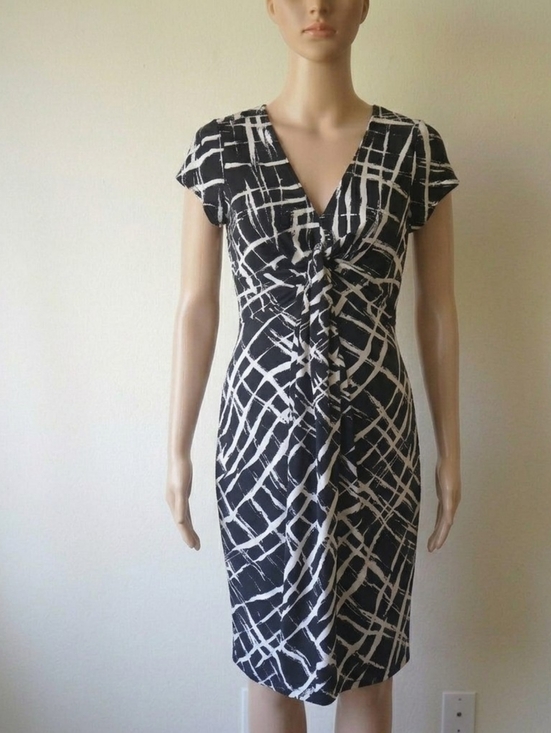 Motherhood Maternity Dresses & Skirts - Motherhood Maternity Dress  Black Cream Stretch Comfy Flowy Professional